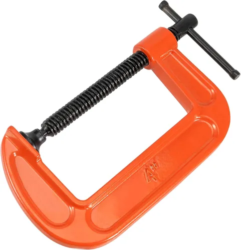 Vista 5 de 8 abrazaderas C, abrazadera C de acero resistente de 4 pulgadas, juego de abrazaderas en C de resistencia industrial para carpintería, soldadura