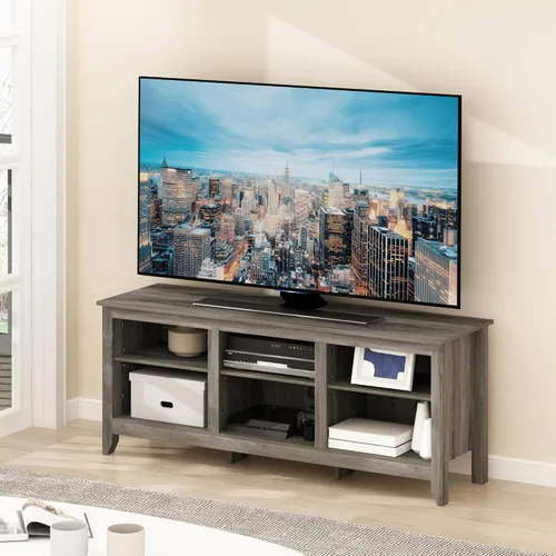 Vista 14 de Furinno - Soporte para centro de entretenimiento, para televisor de hasta 55 pulgadas, pino ámbar/negro