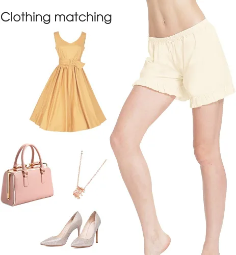 Vista 5 de MANCYFIT Culottes de algodón con dobladillo con volantes para mujer, pantalones cortos de 5 pulgadas de entrepierna