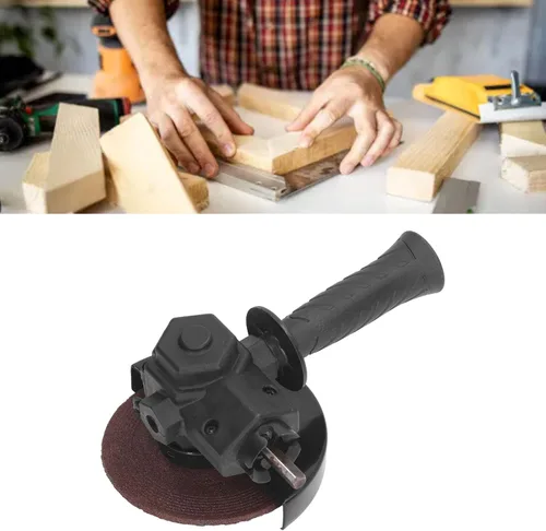 Vista 3 de Adaptador de amoladora de taladro a ángulo con mango, herramienta eléctrica de llave de disco de molienda para pulido de corte de plástico de metal