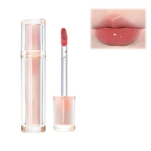 Vista 10 de Ice Watery Lip Glossr (té helado de espejo, gelatina ligera Waterys Essence Lips Glaze, brillo tintado hidratante (#04 té negro atardecer, 0.1 fl oz)