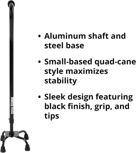 Vista 2 de McKesson Steel Small Base Quad Cane 30 to 39" Height