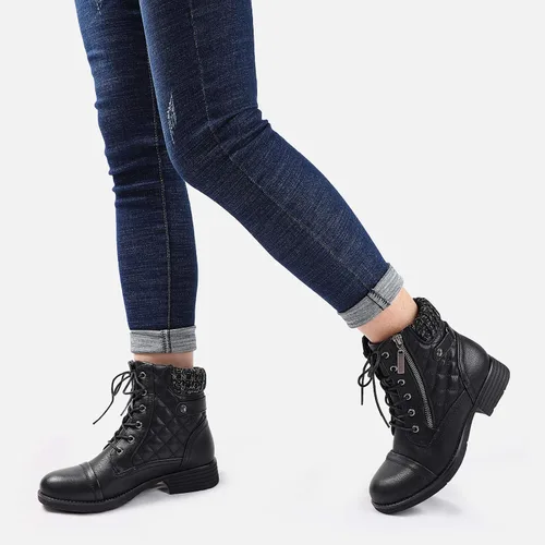 Vista 2 de STQ - Botas de combate para mujer