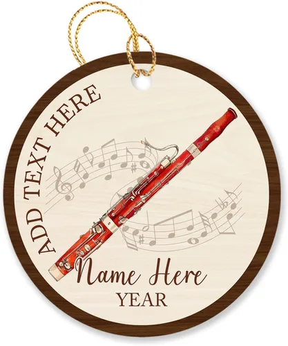 Vista 31 de Adorno de Navidad personalizado de acordeonista que toca acordeón, nombre personalizado y año, adorno de Navidad para acordeonista, instrumento