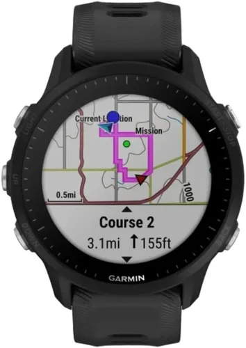 Vista 4 de Garmin 010-02638-10 Forerunner® 955, reloj inteligente GPS para correr, adaptado a triatletas, batería de larga duración, negro
