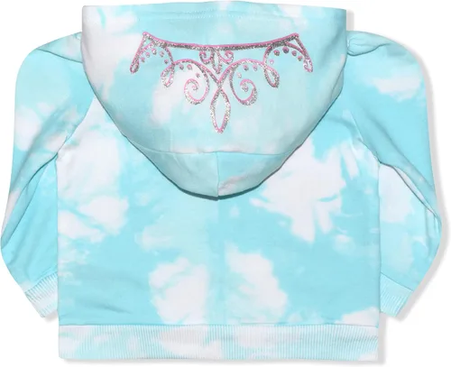 Vista 3 de Disney Princess Rapunzel, Cenicienta, Bella o Ariel - Conjunto de sudadera con capucha y pantalones para niñas pequeñas