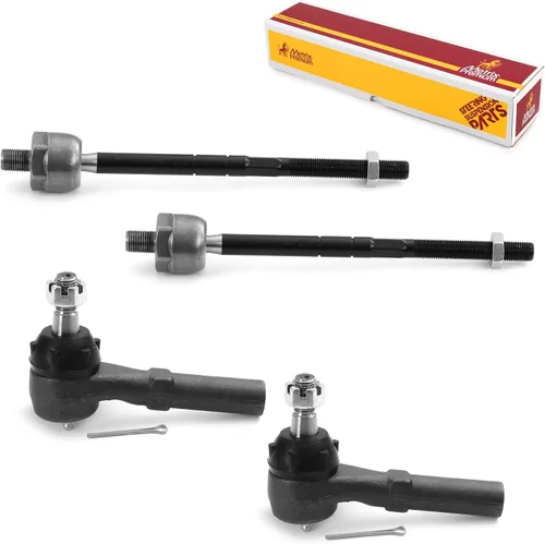 Vista 64 de Metrix Premium Chassis Parts - Kit de 4 piezas de extremos de barra de acoplamiento frontal exterior e interior compatible con Nissan Pathfinder