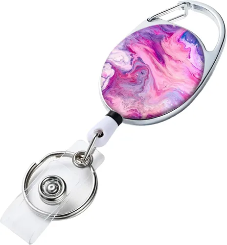 Vista 19 de Portatarrete de Insignia Retráctil con Portarretes Retráctil para Llaves, Lindo Portarrete de Insignia Decorativo para Enfermeras con Clip