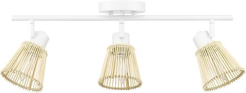 Vista 10 de GLOBE Electric 59628 Jackson - Iluminación de riel de 3 luces, níquel cepillado, pantallas de vidrio transparente, plata, bombilla no incluida