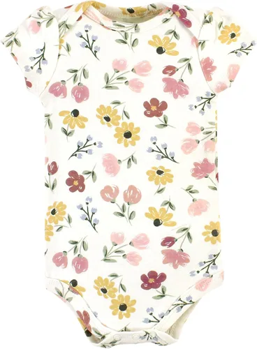 Vista 409 de Hudson Baby baby-girls Cotton Bodysuits 3-pack