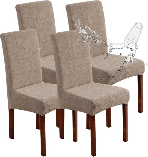Vista 62 de Fundas impermeables para sillas de comedor, fundas elásticas para sillas Parsons, para comedor, cocina, funda protectora para silla de comedor