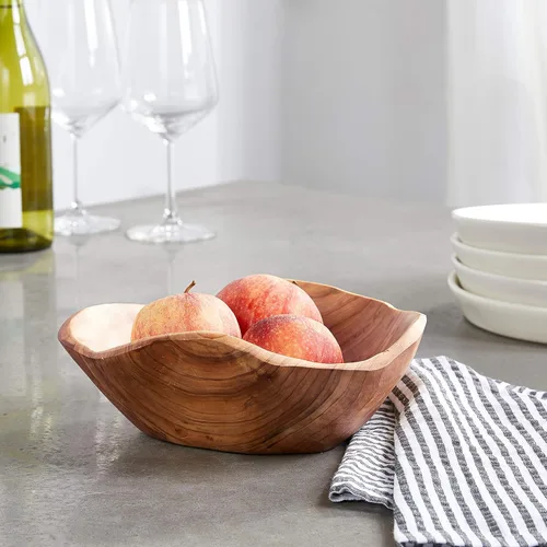 Vista 6 de Estantería para vino Enrico modelo colección madera de raíz. , Rojo