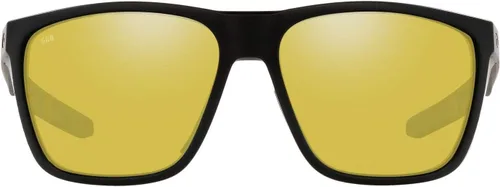 Vista 11 de Costa Man - Gafas de sol con montura negra mate, lentes de espejo azul, 2.44 pulgadas Deep Water Camo/Azul Espejo 20.46 oz