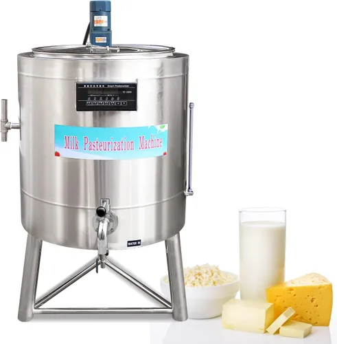 Vista 13 de Pasteurizador de leche comercial 50L Máquina de pasteurización de esterilización Pasteurizador de lácteos para leche, salsa, mezcla de helado