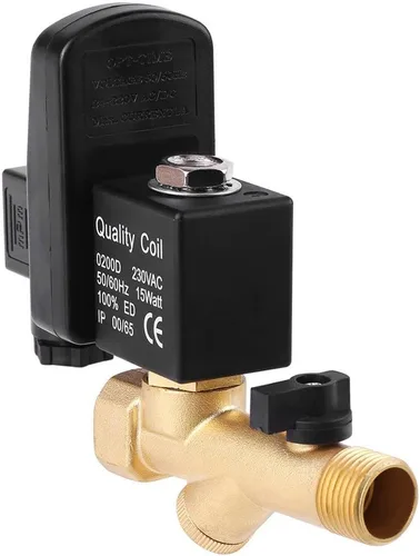 Vista 2 de Válvula de drenaje automática Válvula de drenaje temporizada electrónica G1/2 DN15 para la CA 230V de la gestión del condensado del compresor de aire