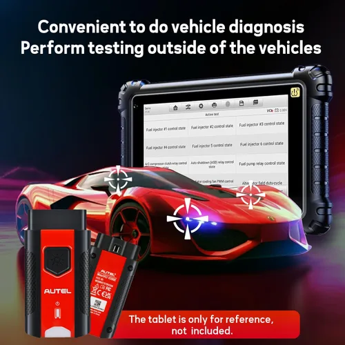 Vista 4 de Autel MaxiVCI VCI200 OBDII Conector, Interfaz de Comunicación Vehicular Bluetooth Interfaz de Diagnóstico Integral DoIP CAN FD Funciona con BT508