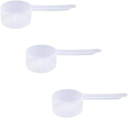 Vista 70 de Cuchara de plástico de mango largo, cucharas medidoras para polvos y gránulos, café, alimentos para mascotas, granos, proteínas, especias y otros