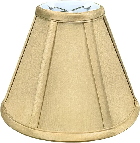 Vista 42 de Royal Designs, Inc. BS-707FC-6AGL Deep Empire Basic - Pantalla para lámpara con clip de llama, 3.5 x 6 x 5.75 pulgadas, color dorado antiguo
