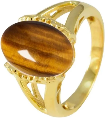 Vista 3 de 55Carat Elija su color Anillo de piedra genuina chapado en oro de 18 quilates ovalado hecho a mano joyería para regalo tamaños 4-13