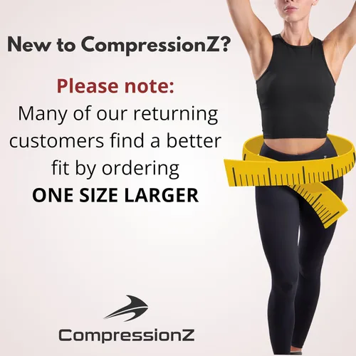 Vista 2 de CompressionZ - Leggings de compresión de cintura alta para mujer, para hacer yoga, correr, ir al gimnasio, fitness y entrenar a diario, pantalones