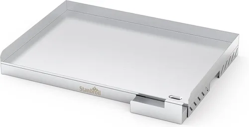 Vista 8 de Stanbroil Plancha Universal de Acero Inoxidable con Refuerzo Cruzado de Calor Uniforme para Parrillas BBQ de Carbón/Gas, Camping, Tailgating