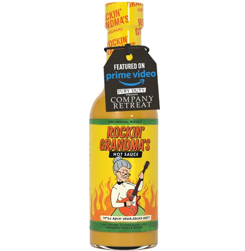 Vista 8 de Rockin' Grandma's Jamaican Jerk Sauce de Dave's Gourmet, 5 onzas líquidas - Destacado en Prime Video's Jury Duty: Company Retreat - Salsa picante