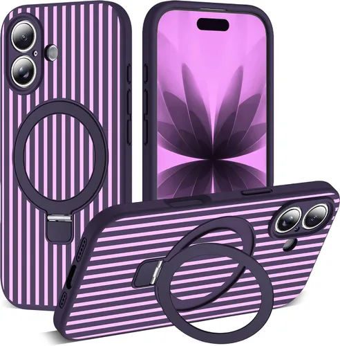 Vista 127 de SKYLMW Funda diseñada para iPhone 11 con soporte magnético invisible Compatible con Mag-Safe, a prueba de caídas de grado militar, a prueba