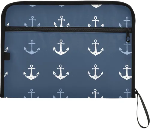 Vista 12 de Gredecor 13 Pockets File Folder Organizer A4/Letter Water Resistant Document Bag with Zipper Filing Folder Expanding File Pouch Storage for School