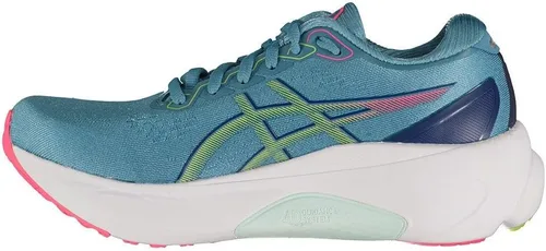 Vista 3 de ASICS Kayano 30 Women's Running Shoes Black, Gris Blue Lime Green, 7 US