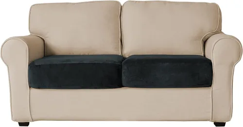 Vista 15 de Funda de cojín de terciopelo elástico para sofá, funda de cojín de felpa negra, súper suave, acogedora, lavable, protector de asiento de silla