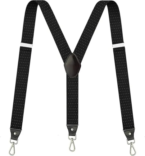 Vista 7 de Tirantes ajustables con correas elásticas y espalda en Y, resistente Negro