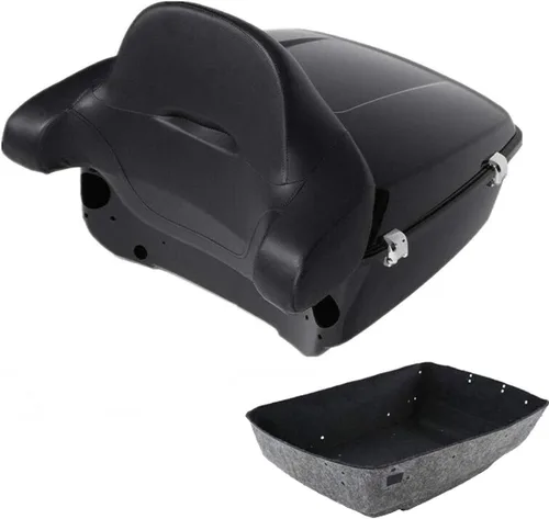 Vista 27 de TCMT King Tour Pack Portaequipajes de moto, diseñado para modelos Harley Davidson Touring 2014-2020