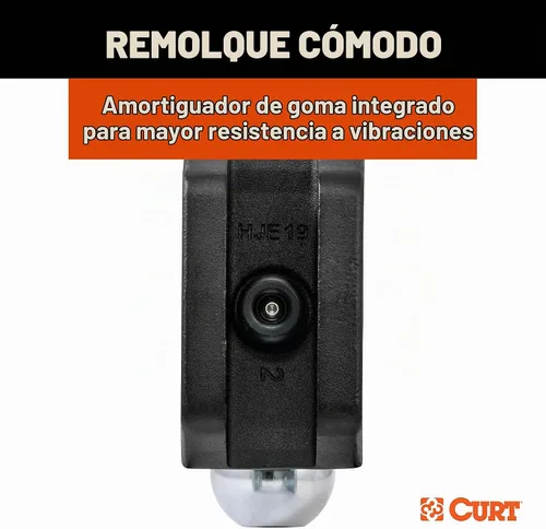 Vista 5 de CURT 45935 Soporte de bola de enganche de remolque ajustable con doble bola, vástago de 2 pulgadas, hasta 15,000 libras