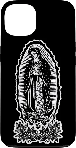 Vista 7 de Funda para iPhone 16 Nuestra Señora Virgen De Guadalupe Virgen María Tattoo Hombres Mujeres