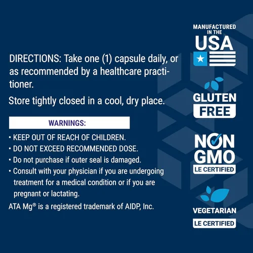 Vista 7 de Life Extension Calm-Mag, Acetil Taurinato de Magnesio, Fórmula Diaria de Manejo del Estrés, Apoya la Calma y la Relajación, Sin Gluten, Sin OGM