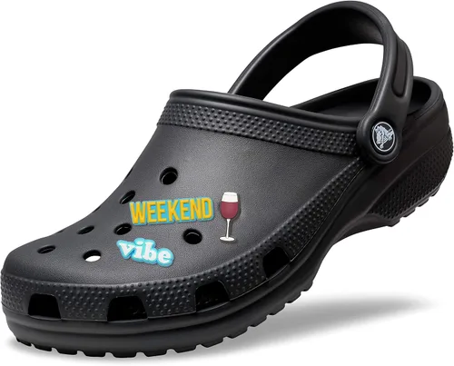 Vista 3 de Crocs Zuecos clásicos para hombre y mujer con dijes Jibbitz 3 paquetes para ella