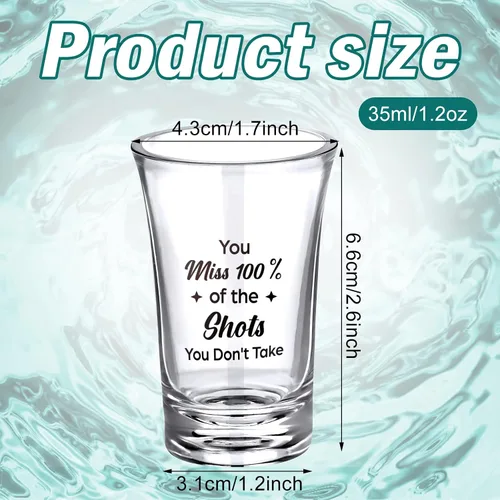 Vista 2 de Kigeli 48 vasos de chupito divertidos para adultos, vasos de chupito de acrílico para fiestas, 1.2 onzas, mini taza, regalos de fiesta, invitados