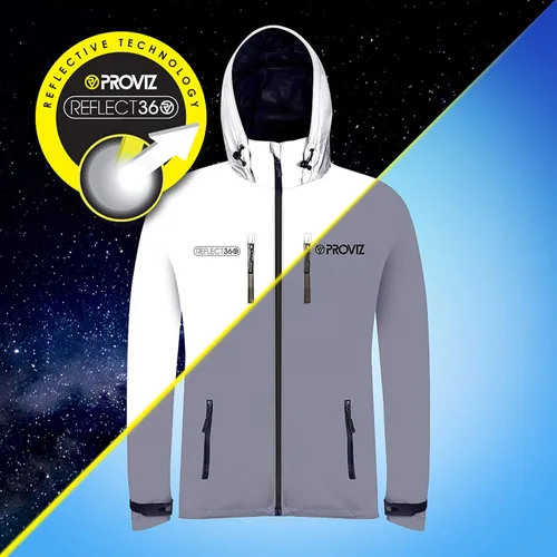 Vista 3 de Proviz REFLECT360 - Chaqueta para hombre color plateado