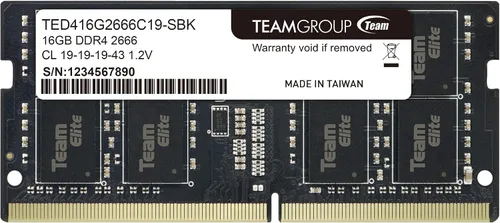Vista 7 de TEAMGROUP Elite DDR4 8GB Single 2666MHz PC4-21300 CL19 sin búfer no ECC 1.2V SODIMM 260-Pin Laptop Laptop PC Módulo de memoria RAM Upgrade
