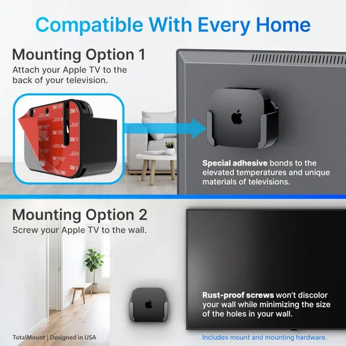 Vista 4 de Totalmount – Soporte para Apple TV compatible con el Apple TV 4