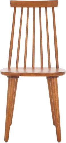 Vista 15 de SAFAVIEH Furniture - Juego de 2 sillas auxiliares Burris - Gris - Madera maciza - Diseño moderno de línea limpia - Ideal para comedor, cocina, sala