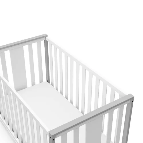 Vista 10 de Storkcraft Modern Pacific - Cuna convertible 5 en 1 (negro) – Certificado GREENGUARD Gold, se convierte de cuna de bebé a cama infantil y cama