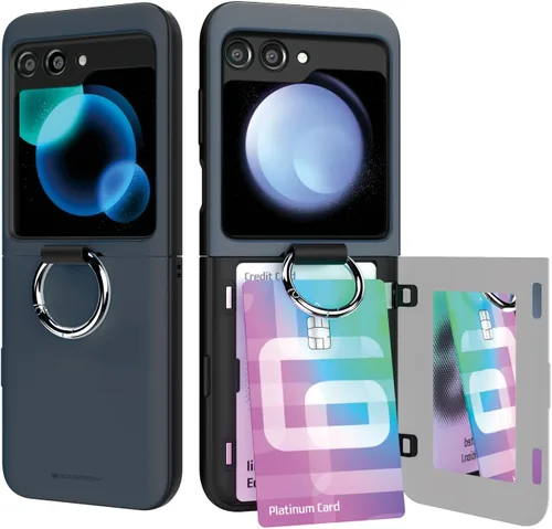 Vista 33 de GOOSPERY Parachoques magnético para puerta compatible con Galaxy Note 10, estuche tipo billetera con tarjetero, cierre automático por iman, funda