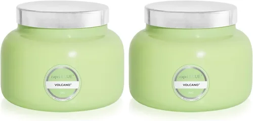 Vista 35 de Capri Blue Volcano Velas perfumadas – Velas en tarro de cristal de lujo para el hogar perfumadas con frutas tropicales y cítricos azucarados, mezcla