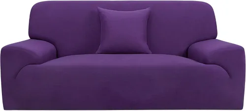 Vista 20 de uxcell Funda elástica para sofá, funda clásica sólida para sofás, sofá biplaza o sillón, muebles universales de poliéster elástico con una funda