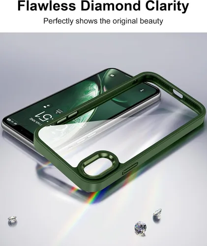 Vista 388 de HOOMIL Funda para iPhone 7 Plus/iPhone 8 Plus de 5.5 Pulgadas, sin amarillamiento, protección contra caídas, cubierta trasera dura transparente