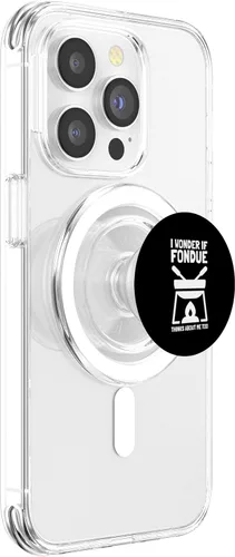 Vista 3 de Swiss Cheese Fondue PopSockets MagSafe PopGrip for iPhone