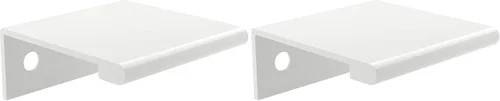Vista 9 de Richelieu Hardware BP98982510 Lincoln Collection 1 pulgada (25 mm) de centro a centro Manija de tirador de borde de gabinete y cajón de aluminio