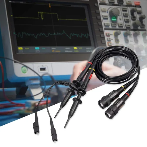 Vista 5 de Proster - Sonda de alcance de 200 MHz - P2200 1X/10X BNC con kit de mini grabber, paquete de 2