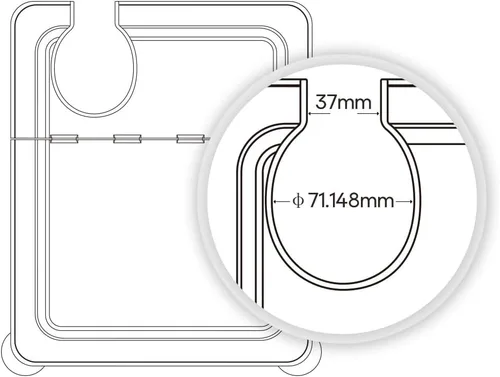 Vista 2 de EVERIE - Recipiente Sous Vide de 12 cuartos de galón con tapa plegable universal con bisagras, compatible con todos los modelos de Anova, Joule